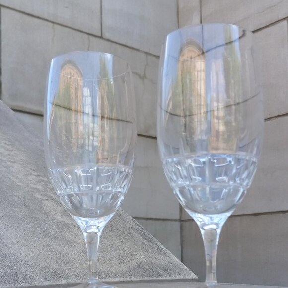 Waterford Marquis Harper Iced Crystal Tea Pair Glasses (2) 7.875" - Picture 3 of 10